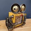 Novelty Robot Tabletop Clock, Blue & Silver, Metal