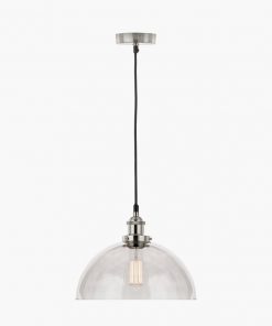 Cecilia Clear Glass Dome Ceiling Light Pendant – 30cm