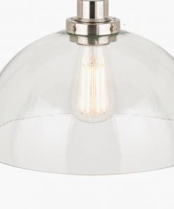 Cecilia Clear Glass Dome Ceiling Light Pendant 30cm5