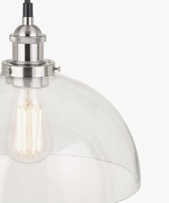Cecilia Clear Glass Dome Ceiling Light Pendant 30cm6