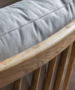 Elegant Natural Linen Armchair – Ash Wood Frame & Foam Cushions4