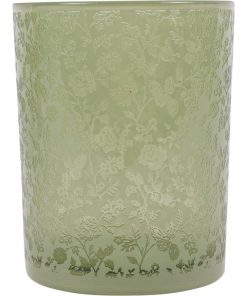 Laura Ashley Green Glass Tealight Holder