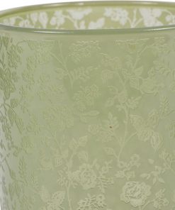 Laura Ashley Green Glass Tealight Holder4