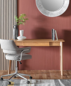 Stockholm Scandinavian Light Oak 1 Drawers Desk